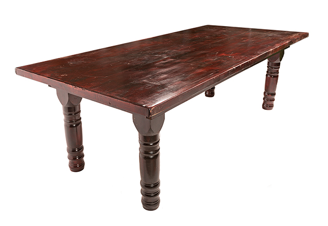 Mahogany Farm Table
